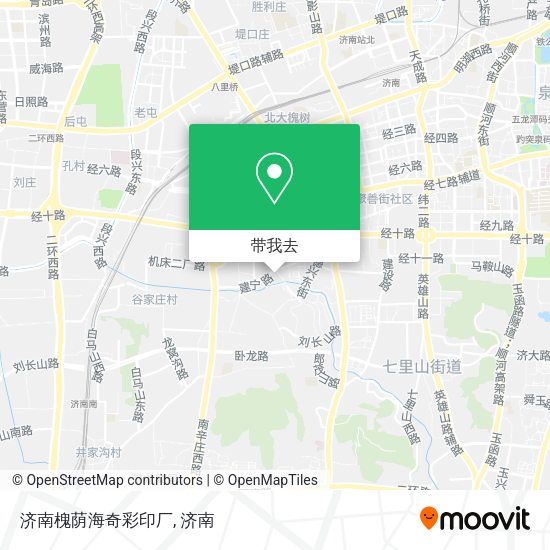 济南槐荫海奇彩印厂地图