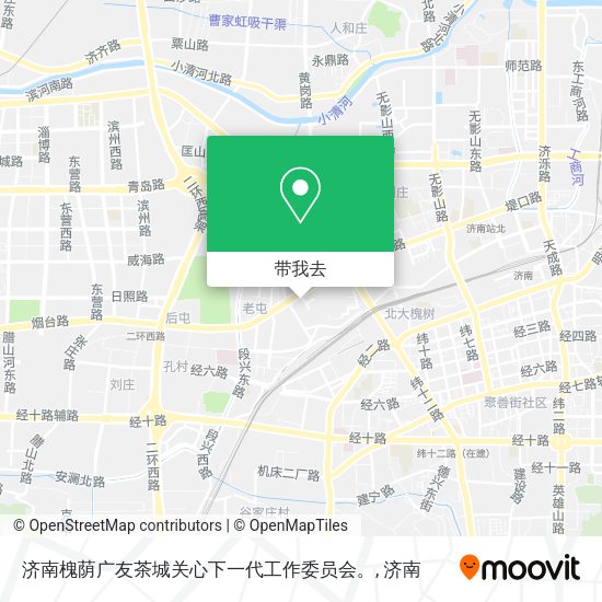 济南槐荫广友茶城关心下一代工作委员会。地图