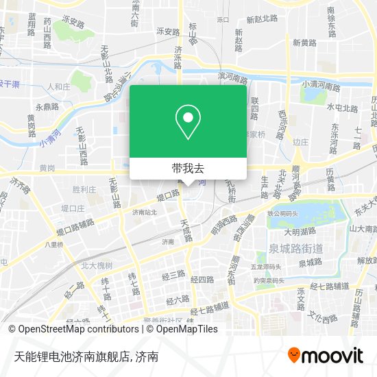 天能锂电池济南旗舰店地图