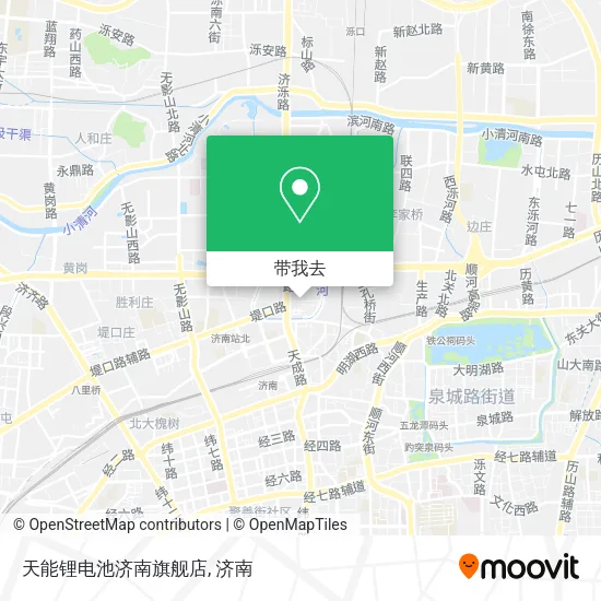 天能锂电池济南旗舰店地图