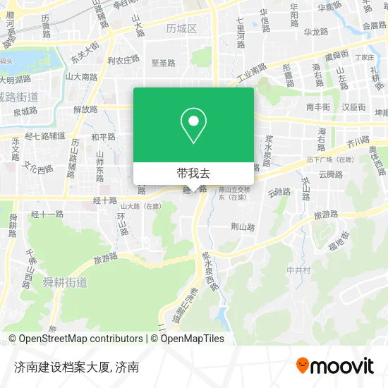 济南建设档案大厦地图