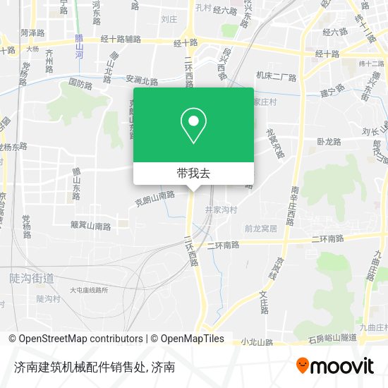 济南建筑机械配件销售处地图
