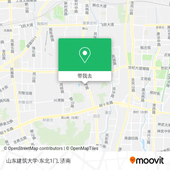 山东建筑大学-东北1门地图