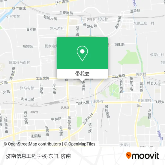 济南信息工程学校-东门地图