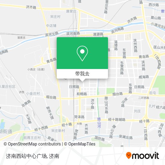 济南西站中心广场地图