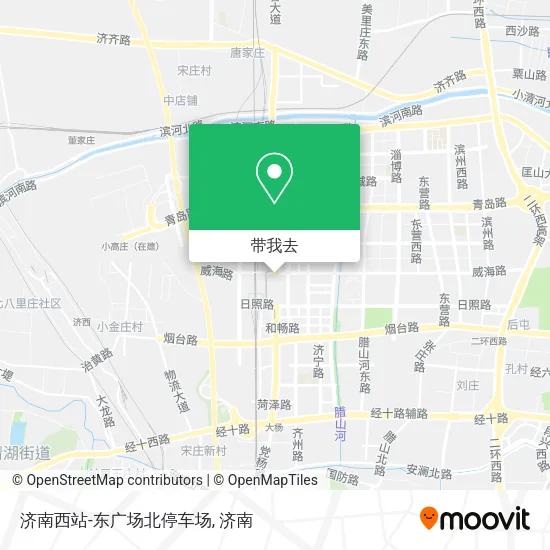 济南西站-东广场北停车场地图