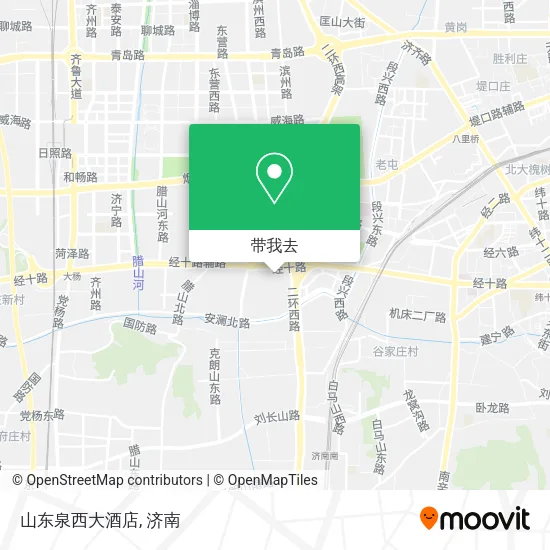 山东泉西大酒店地图