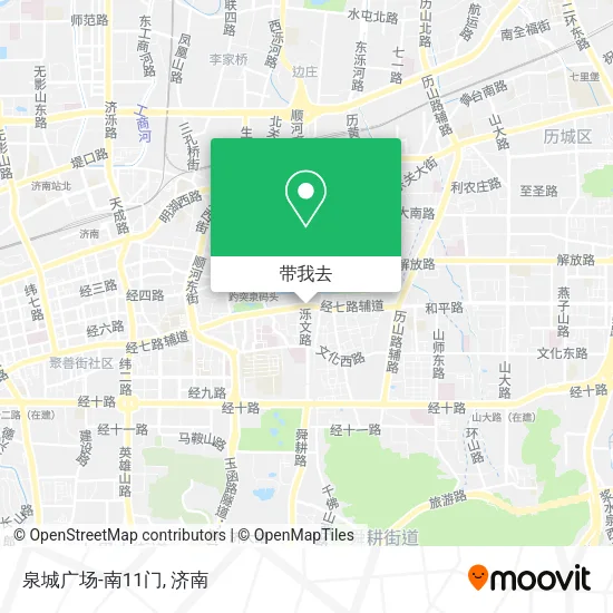 泉城广场-南11门地图