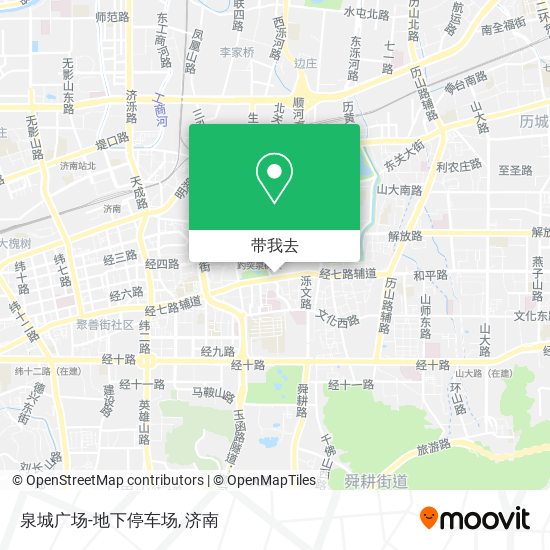 泉城广场-地下停车场地图