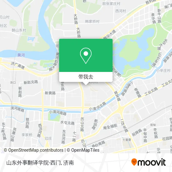 山东外事翻译学院-西门地图