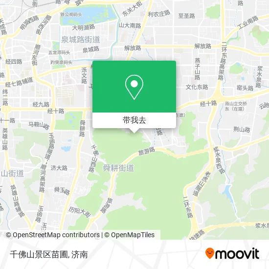 千佛山景区苗圃地图