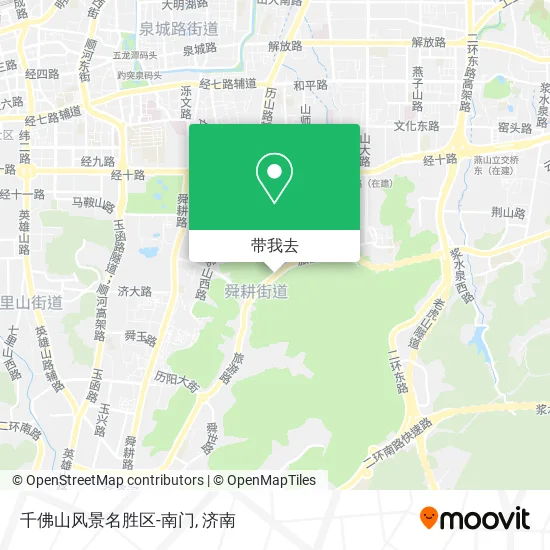 千佛山风景名胜区-南门地图