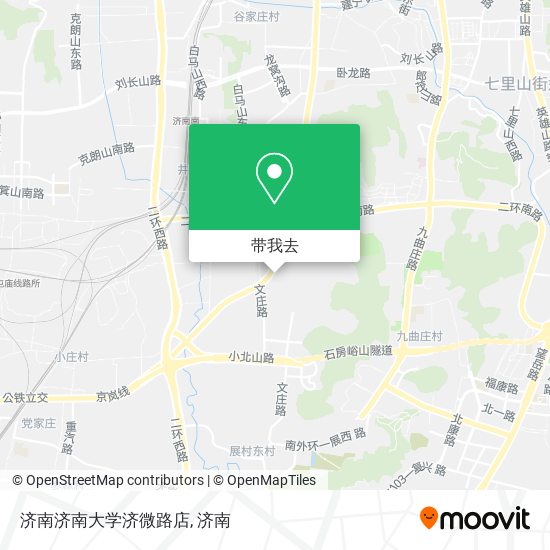济南济南大学济微路店地图