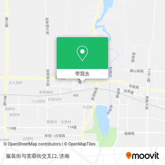 服装街与芙蓉街交叉口地图