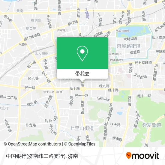 中国银行(济南纬二路支行)地图
