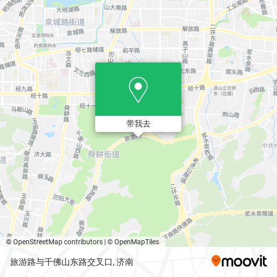 旅游路与千佛山东路交叉口地图