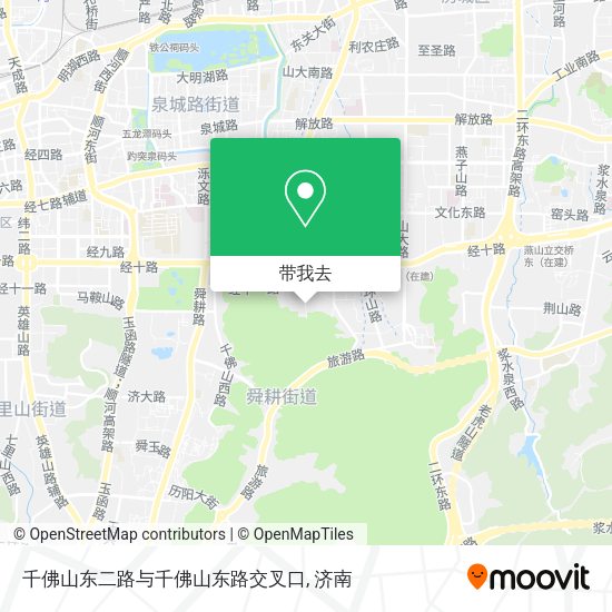 千佛山东二路与千佛山东路交叉口地图