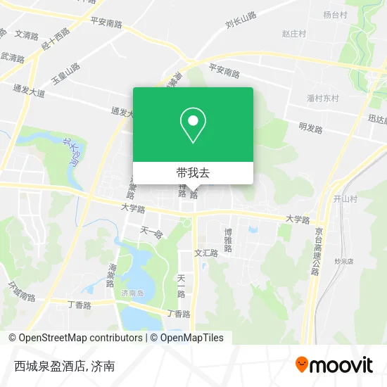 西城泉盈酒店地图
