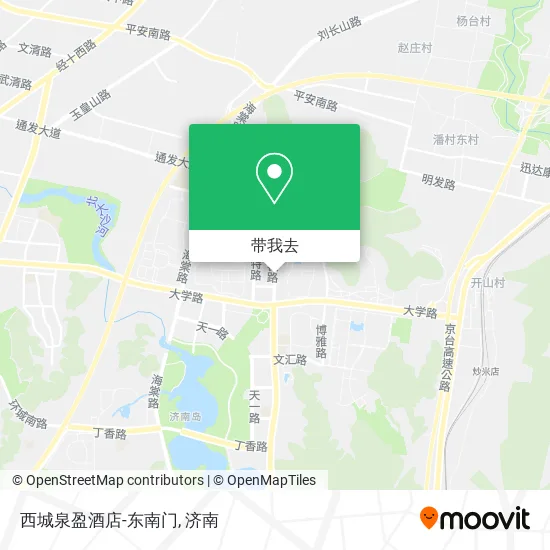 西城泉盈酒店-东南门地图