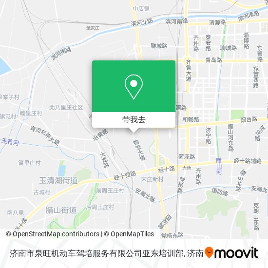 济南市泉旺机动车驾培服务有限公司亚东培训部地图