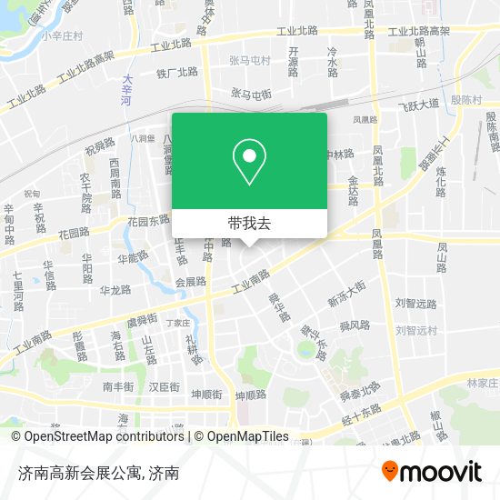 济南高新会展公寓地图