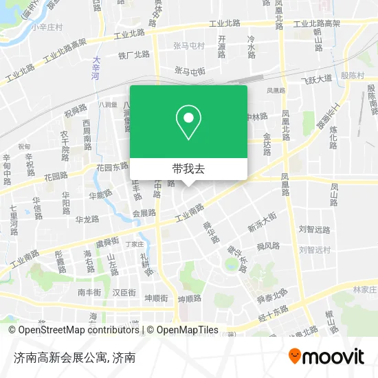济南高新会展公寓地图