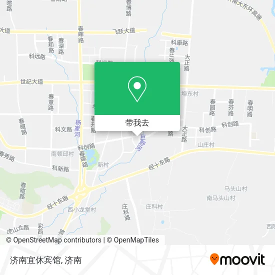 济南宜休宾馆地图