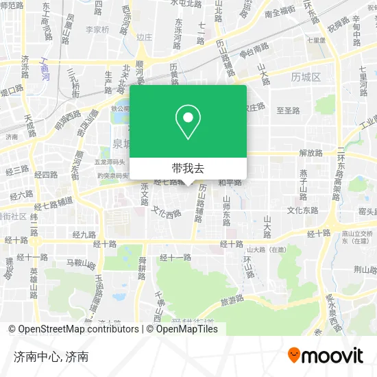 济南中心地图