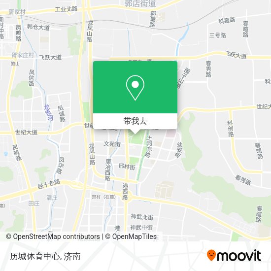 历城体育中心地图
