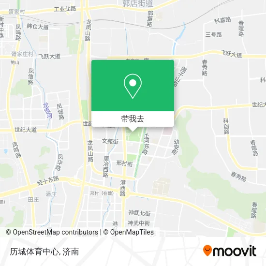 历城体育中心地图