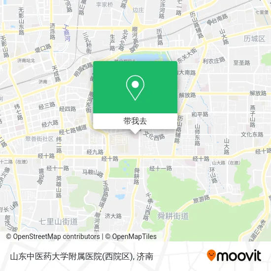 山东中医药大学附属医院(西院区)地图