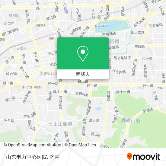 山东电力中心医院地图
