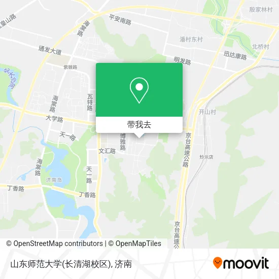 山东师范大学(长清湖校区)地图