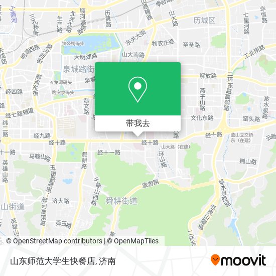 山东师范大学生快餐店地图
