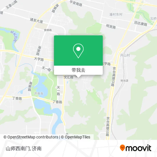 山师西南门地图