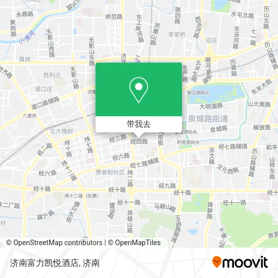 济南富力凯悦酒店地图