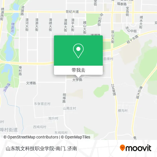 山东凯文科技职业学院-南门地图