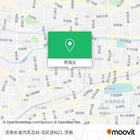济南长途汽车总站-北区进站口地图