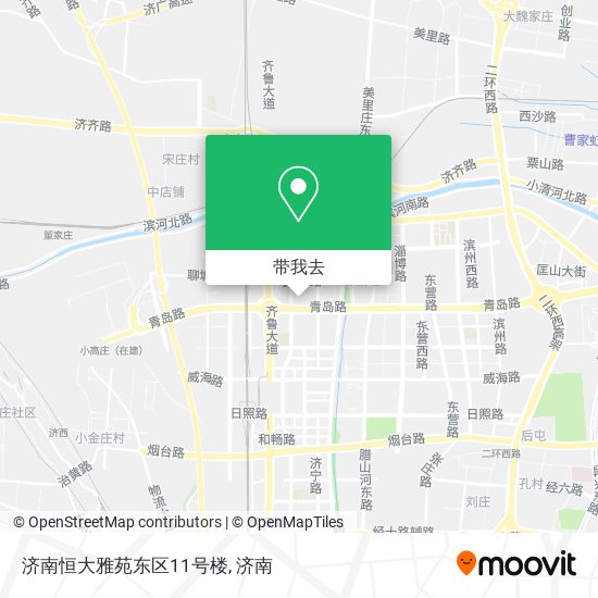 济南恒大雅苑东区11号楼地图
