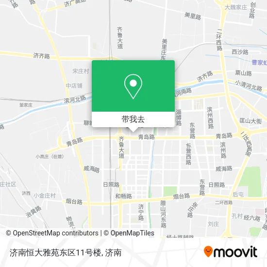 济南恒大雅苑东区11号楼地图