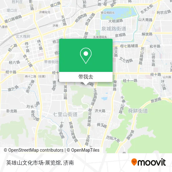 英雄山文化市场-展览馆地图