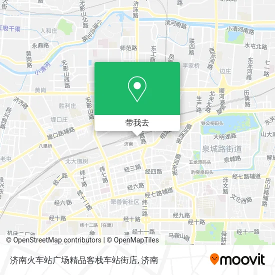 济南火车站广场精品客栈车站街店地图