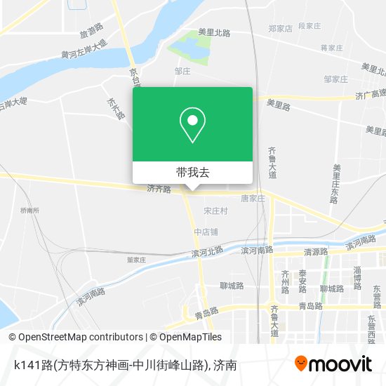 k141路(方特东方神画-中川街峰山路)地图