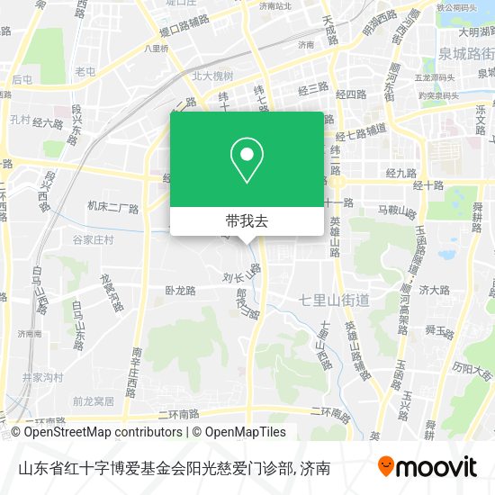 山东省红十字博爱基金会阳光慈爱门诊部地图
