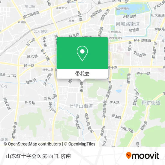 山东红十字会医院-西门地图
