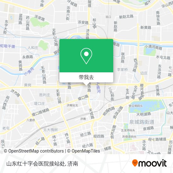 山东红十字会医院接站处地图