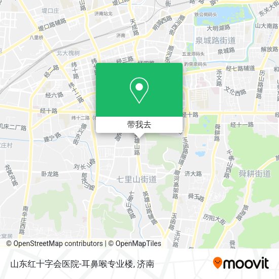 山东红十字会医院-耳鼻喉专业楼地图