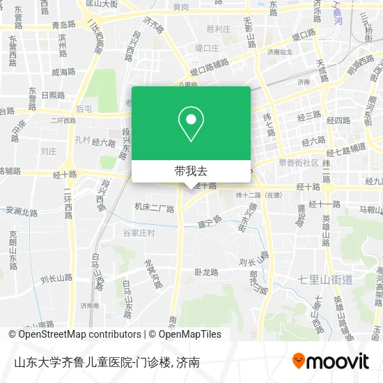 山东大学齐鲁儿童医院-门诊楼地图