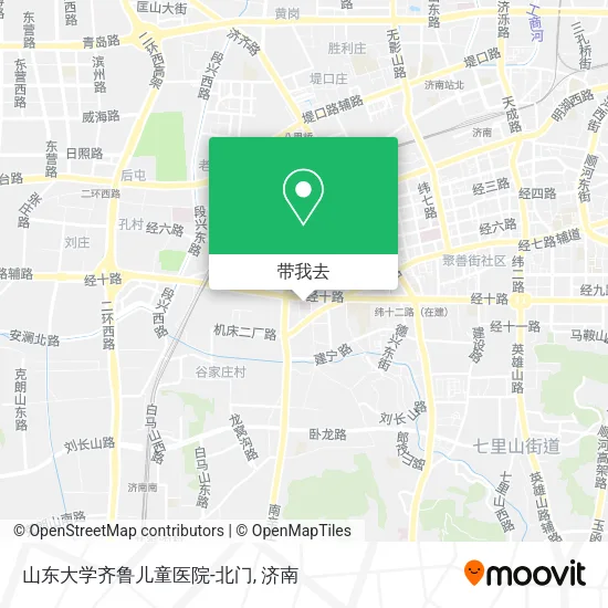 山东大学齐鲁儿童医院-北门地图