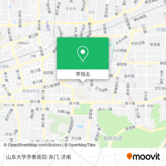 山东大学齐鲁医院-东门地图